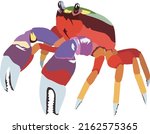 Vector Giant Crab. Halloween...
