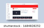 web page channel mockup.... | Shutterstock .eps vector #1684828252