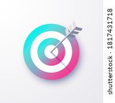 target icon colorful gradient... | Shutterstock .eps vector #1817431718