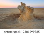 Desert eroded rock pattern with ...