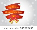 merry christmas and happy new... | Shutterstock .eps vector #335919458
