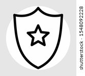 shield icon isolated on... | Shutterstock . vector #1548092228