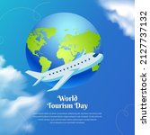 celebration world tourism day... | Shutterstock .eps vector #2127737132