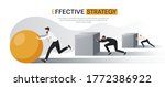 effective strategy concept with ... | Shutterstock .eps vector #1772386922