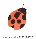 Cute Ladybug Icon. Element For...
