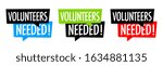 volunteers needed on speech... | Shutterstock .eps vector #1634881135
