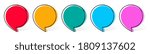 set of colorful speech bubble | Shutterstock .eps vector #1809137602