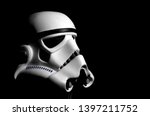 Stormtrooper helmet with black...