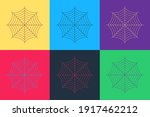 pop art spider web icon... | Shutterstock .eps vector #1917462212