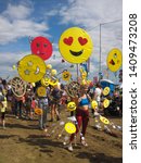 Small photo of Winchester, Hampshire / UK - 08 04 2017: Boomtown Fair Festival carnival parade