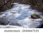 Small photo of A river in the harz mountains, the bode, with a lot of water long exposures