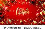 merry christmas and happy new... | Shutterstock .eps vector #1530040682