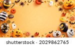 background for halloween with... | Shutterstock .eps vector #2029862765