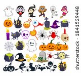 halloween mascot cartoon in... | Shutterstock .eps vector #1841529448
