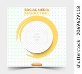 social media post template with ... | Shutterstock .eps vector #2069629118