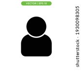 profile flat icon vector... | Shutterstock .eps vector #1930098305