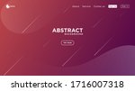 modern abstract gradient wavy... | Shutterstock .eps vector #1716007318