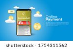 online payment on websites or... | Shutterstock .eps vector #1754311562