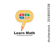 learn math pencil  icon vector... | Shutterstock .eps vector #2018005538