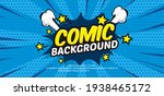 pop art comic background with... | Shutterstock .eps vector #1938465172