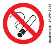 No Smoking Cigarette Sign. Eps...