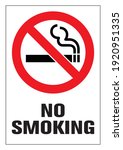 No Smoking Cigarette Sign. Eps...