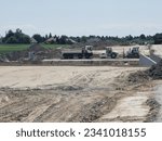 Small photo of Construction of a new road in a rural area along with hydrotechnical works enabling the crossing of a watercourse by a bridge.