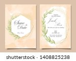 vintage wedding invitation... | Shutterstock .eps vector #1408825238