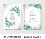 elegant wedding invitation card ... | Shutterstock .eps vector #1600146268