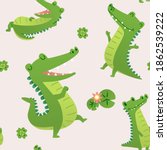 Cute Alligator Pattern ...