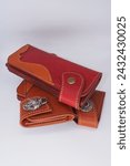 Small photo of Men's wallet handicrafts astringent tanned leather