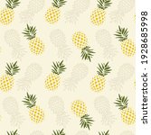 Seamless Pattern Love Pineapple ...