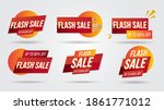 flash sale discount lebel... | Shutterstock .eps vector #1861771012