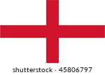 flag of england  st. george's... | Shutterstock . vector #45806797