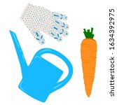 gardening  apron  carrots ... | Shutterstock .eps vector #1634392975