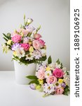 Mock Up Two Bouquets Of...