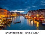 Grand Canal at night, Venice