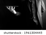 Portrait of butler or waiter in ...