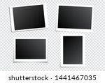 photo frames set on transparent ... | Shutterstock .eps vector #1441467035