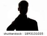 upper body man silhouette.... | Shutterstock . vector #1893131035