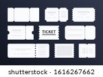 blank ticket templates   set of ... | Shutterstock .eps vector #1616267662