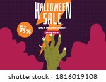 halloween sale promtoion vector ... | Shutterstock .eps vector #1816019108