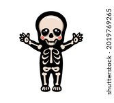 Cute Halloween Skeleton Cartoon ...