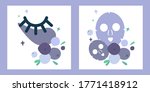 set of two illustrations with... | Shutterstock .eps vector #1771418912