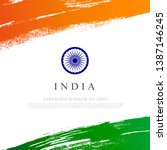 flag of india vector... | Shutterstock .eps vector #1387146245