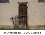 Old Wooden Rustic Doors On...