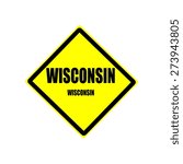 Wisconsin Black Stamp Text On...