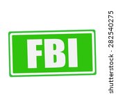 Fbi White Stamp Text On Green