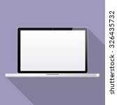  laptop flat icon. eps 10. | Shutterstock .eps vector #326435732
