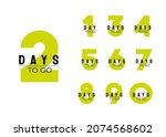 modern number of days to go.... | Shutterstock .eps vector #2074568602